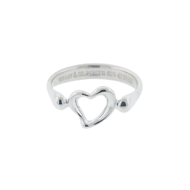 Tiffany & Co. Elsa Peretti Open Heart Key Ring in Sterling Silver