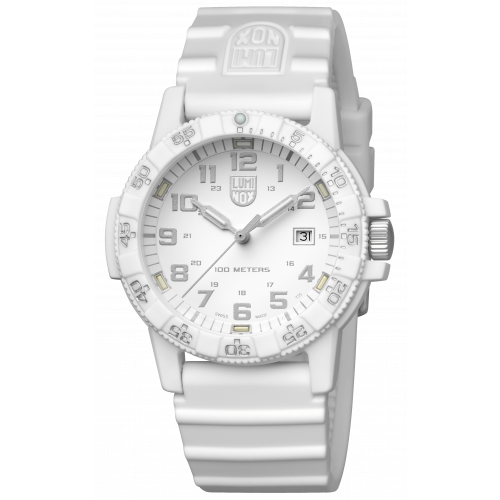 LUMINOX 0320シリーズ 0327 ホワイト クォーツ腕時計 Luminox Leatherback Sea Turtle White Dial Watch | New York