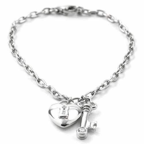 Tiffany \u0026 Co. Heart Lock \u0026 Key Bracelet 