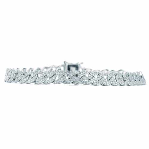 Black and White Diamond Tennis Bracelet Sieraden Armbanden Schakelarmbanden 