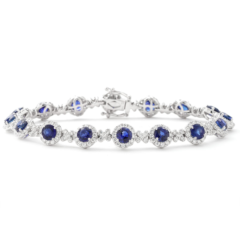 Diamond Halo Tennis Bracelet – Rocco's Jewelry