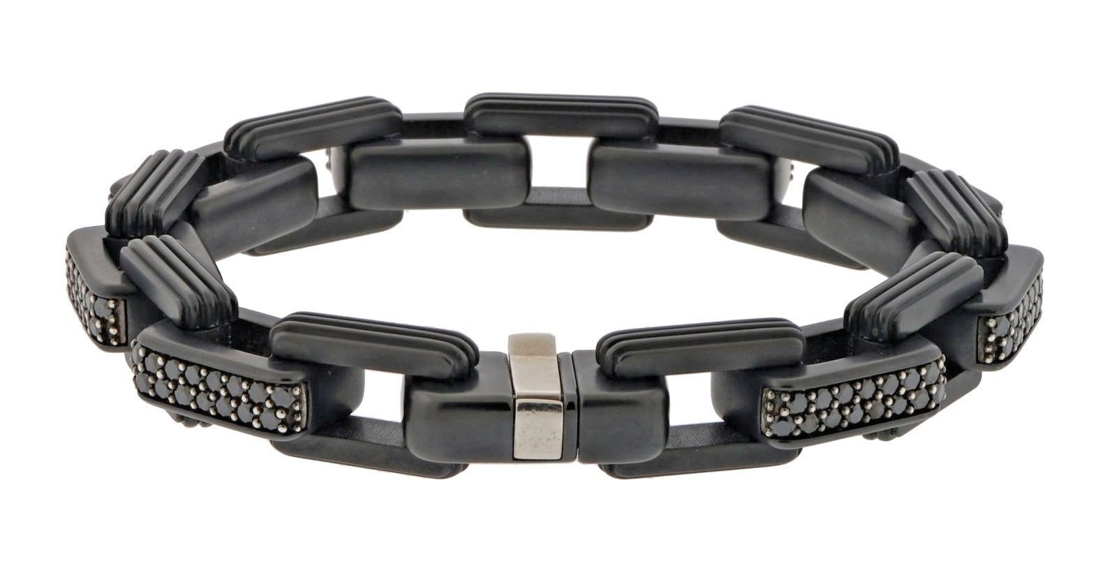 David Yurman Royal Cord Black Diamond Bracelet | New York Jewelers Chicago
