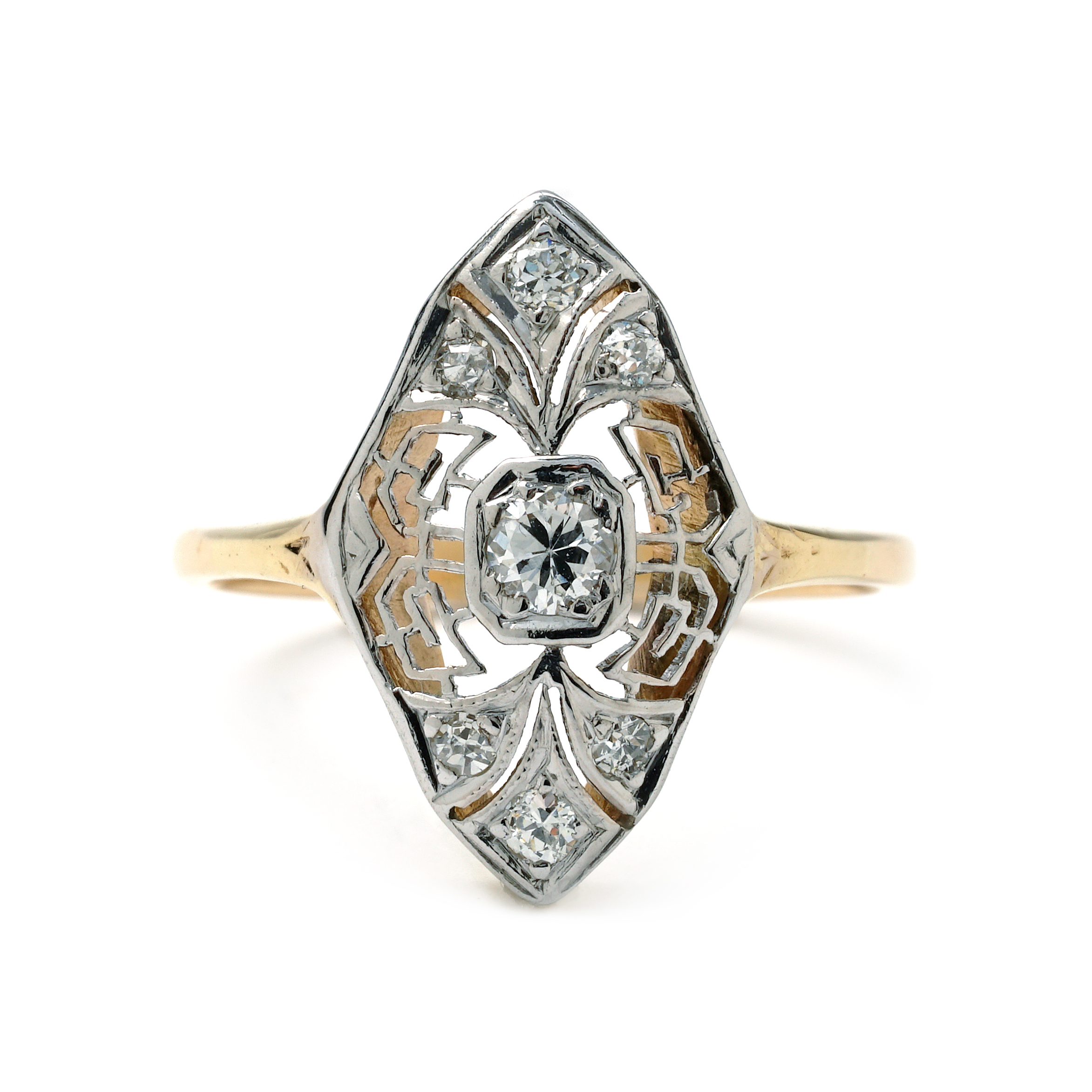1950s Diamond Cocktail Ring | Chicago Pawners & Jewelers