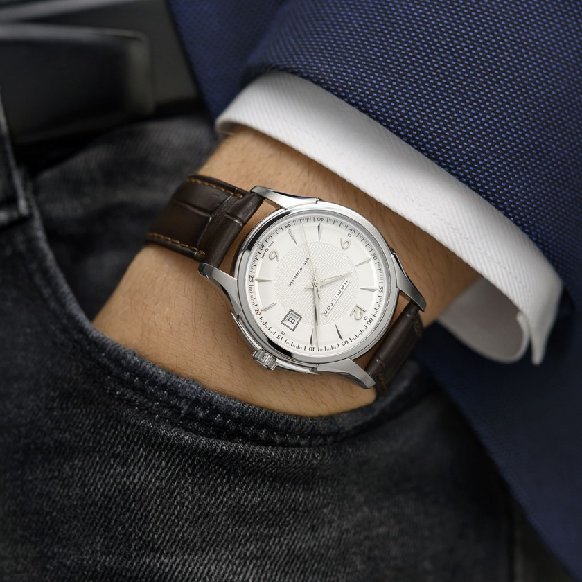 Hamilton Jazzmaster Viewmatic Silver Dial Leather Strap | New York ...