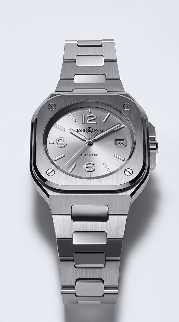 Bell & Ross BR05 Grey Steel Auto BR05A-GR-ST/SST Stainless Steel | New York Jewelers - Watches