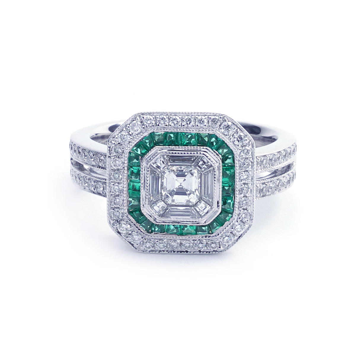 thumbnail image 2 of Cali Trove 1/5cttw Diamond Illusion Set And Twisted Halo - Import 2 of 12