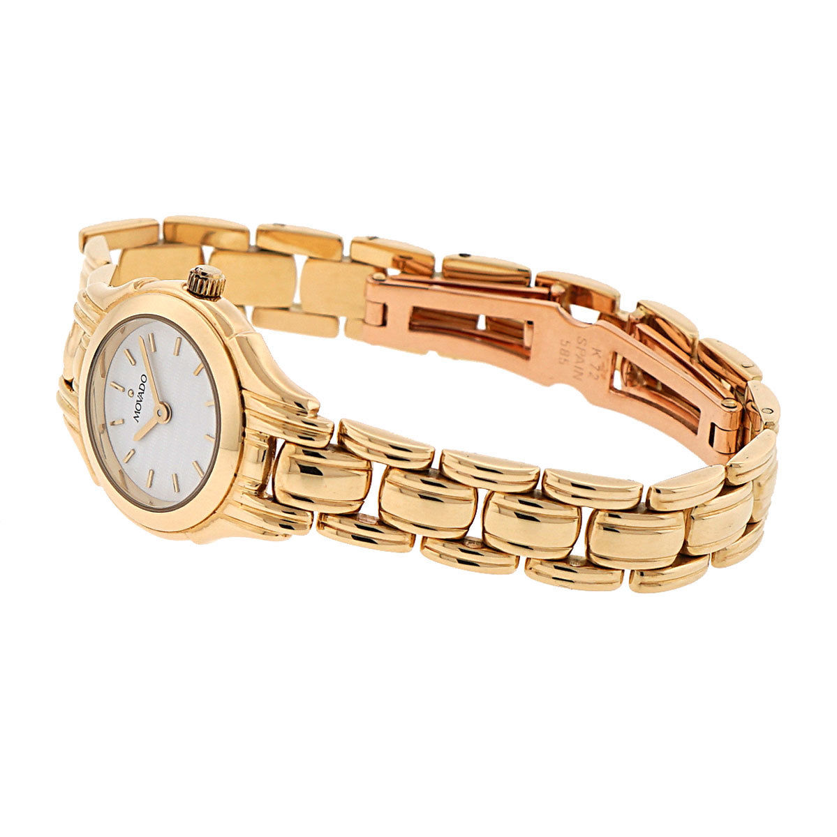 Solid gold movado on sale watch