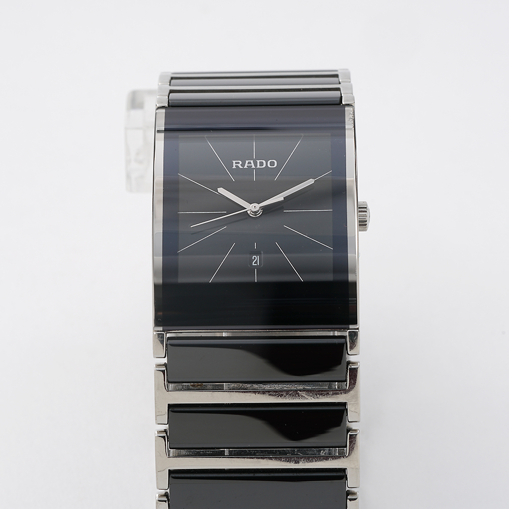 Rado Integral Large Black Sunray Dial Watch | New York Jewelers Chicago