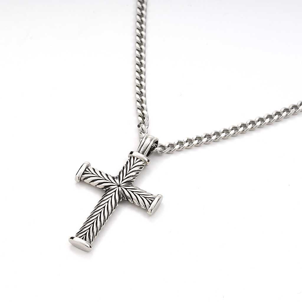 Italgem Cross with Arrow Design Necklace | New York Jewelers Chicago