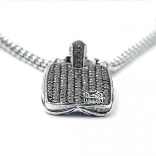 David Yurman Black Diamond Dog Tag New York Jewelers Chicago