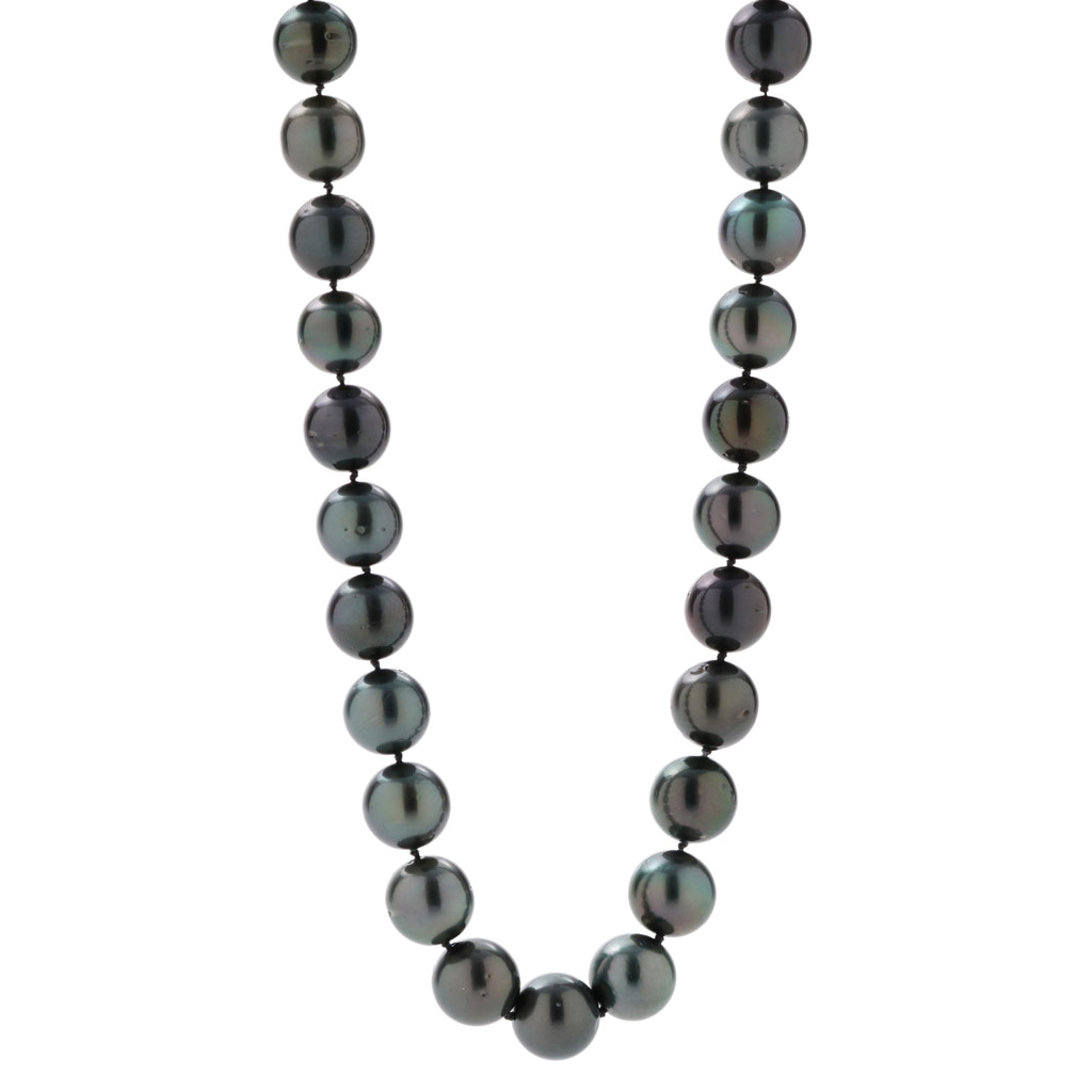 Stylish White & Black Colour Pearl Necklace - Modi Pearls
