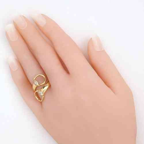 Gucci Tiger Diamond Yellow Gold Ring Sz 7 – Opulent Jewelers