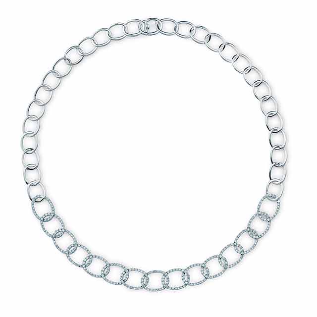 Diamond Oval links Necklace | New York Jewelers Chicago