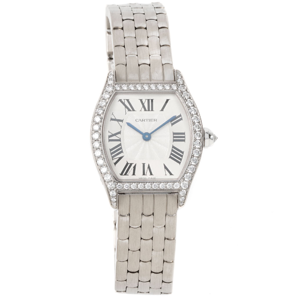 Cartier Tortue 18k White Gold | New York Jewelers Chicago