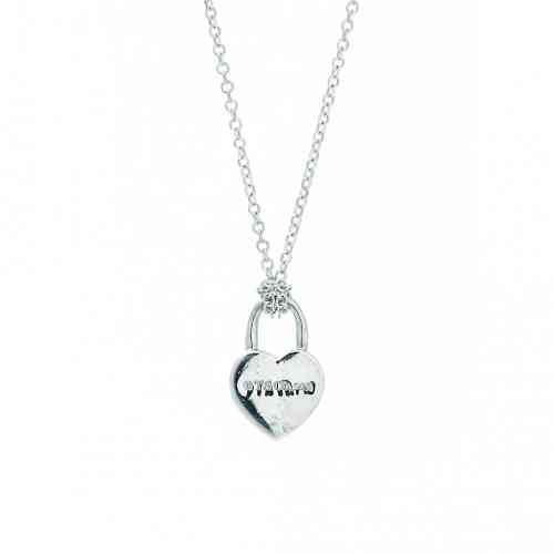 Tiffany & Co. Heart Lock Necklace - Silver - TIF23097