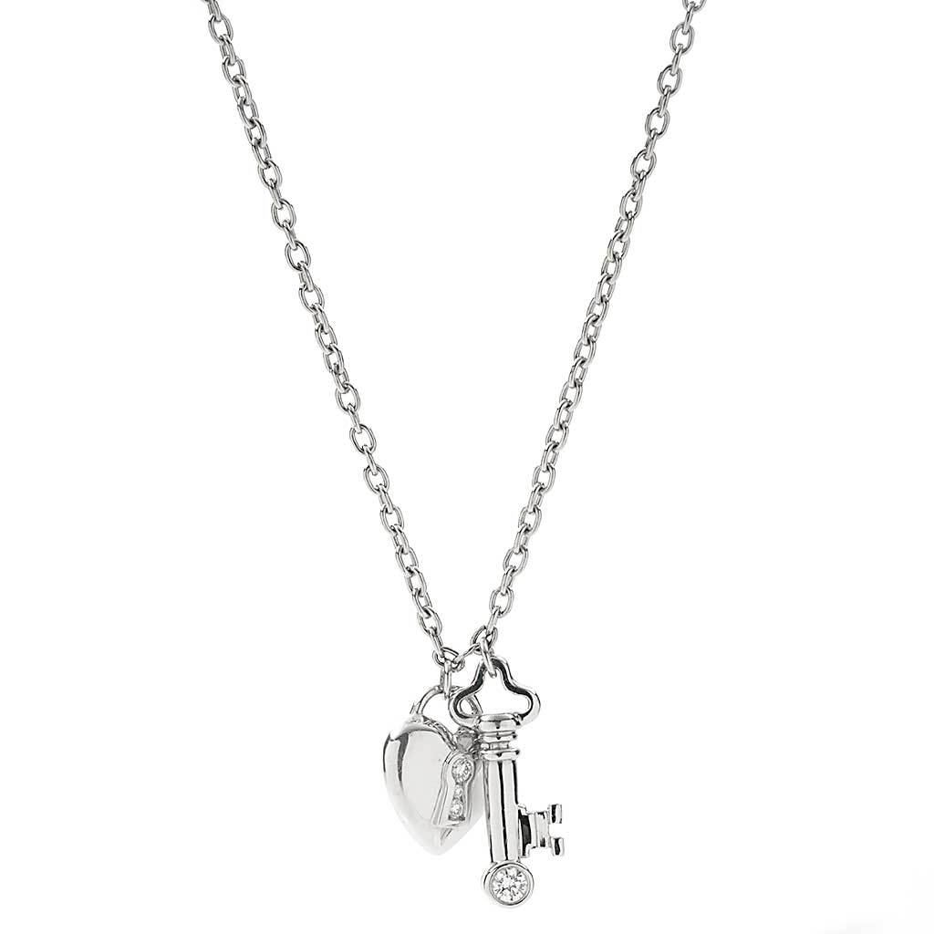 tiffany and co lock and key necklace