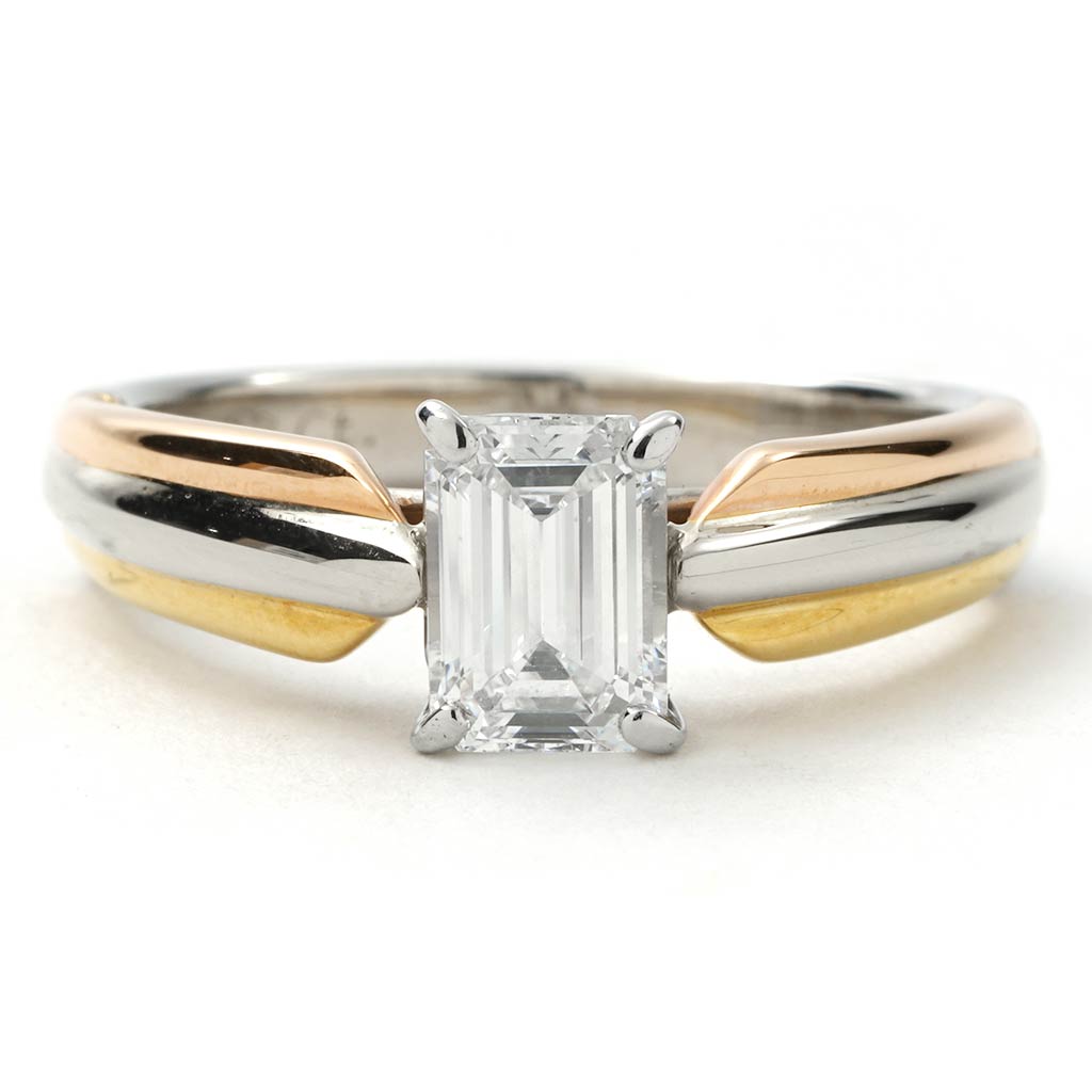 Cartier Three-Stone Diamond Ring